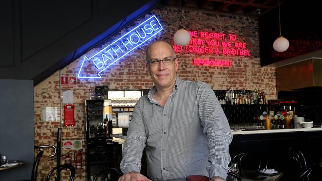 Damian Griffiths in his Fortitude Valley venue Les Bubbles.