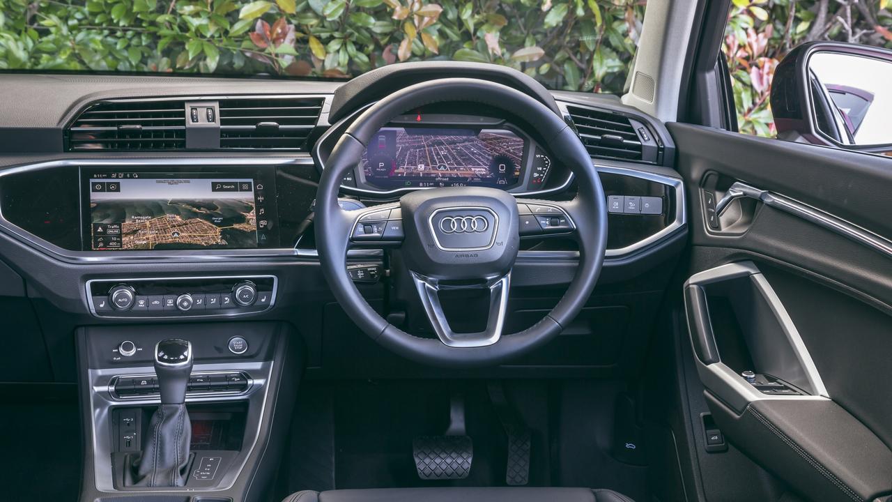 The Audi has a stunning cabin.