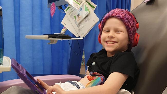 A GoFundMe campaign has been launched to help Townsville girl Charlie Lambert beat cancer for a second time. Picture: Supplied