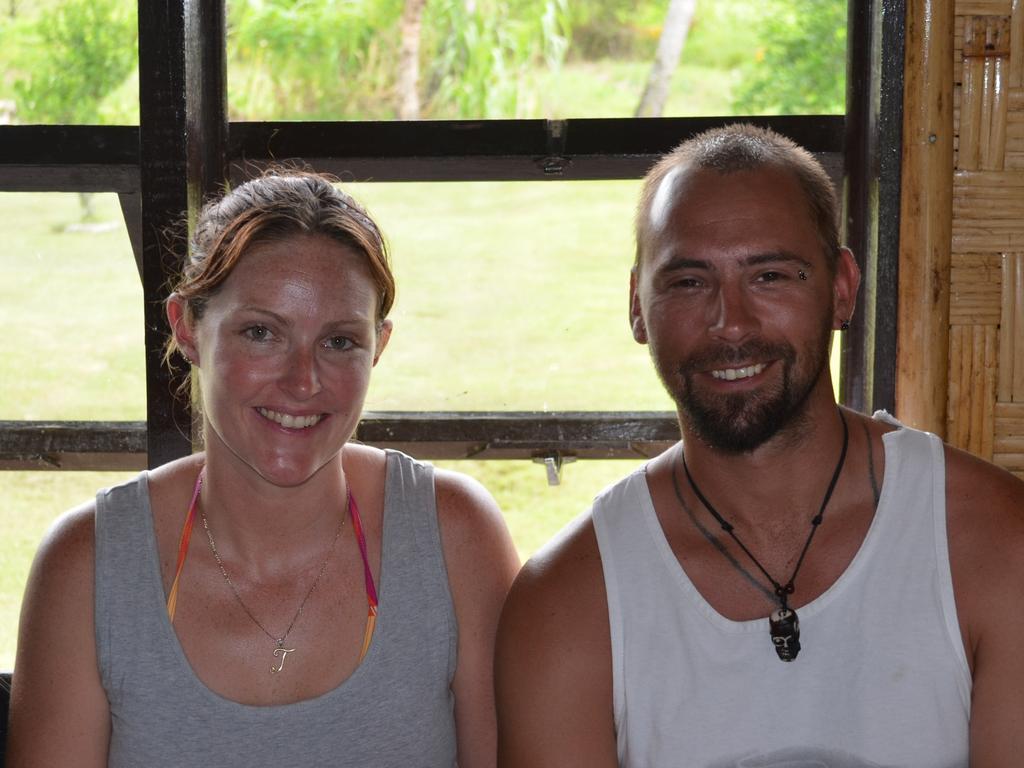 Kane Minion, 42, who was killed after being attacked by dogs while working as a contract meter reader for ENERGEX at a property at Greenbank, pictured with his fiance Toni Baird. Picture Supplied