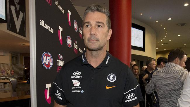 Stephen Silvagni is expected to depart Carlton after the draft. Picture: Michael Klein.