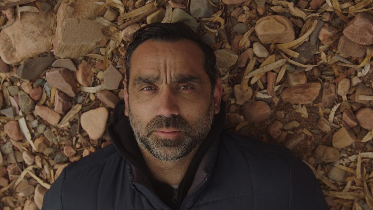 Adam Goodes in The Australian Dream documentary.