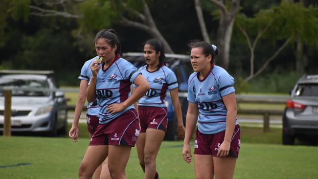 Premier Women’s rugby between Wests and Norths. Saturday April 1, 2023. Picture: Nick Tucker.