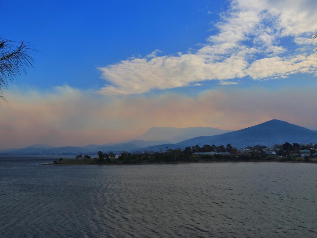 A smoke-filled sky at seen from from Cadburys. Picture: KELVIN BALL