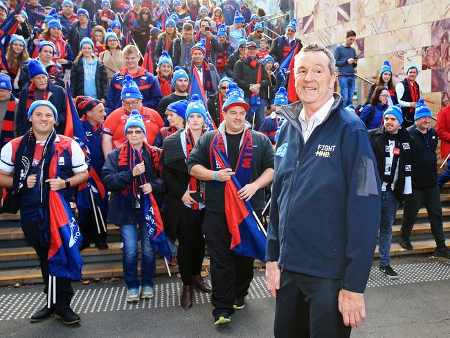 Neale Daniher is feeling plenty of love from Melbourne fans. Picture: Mark Stewart