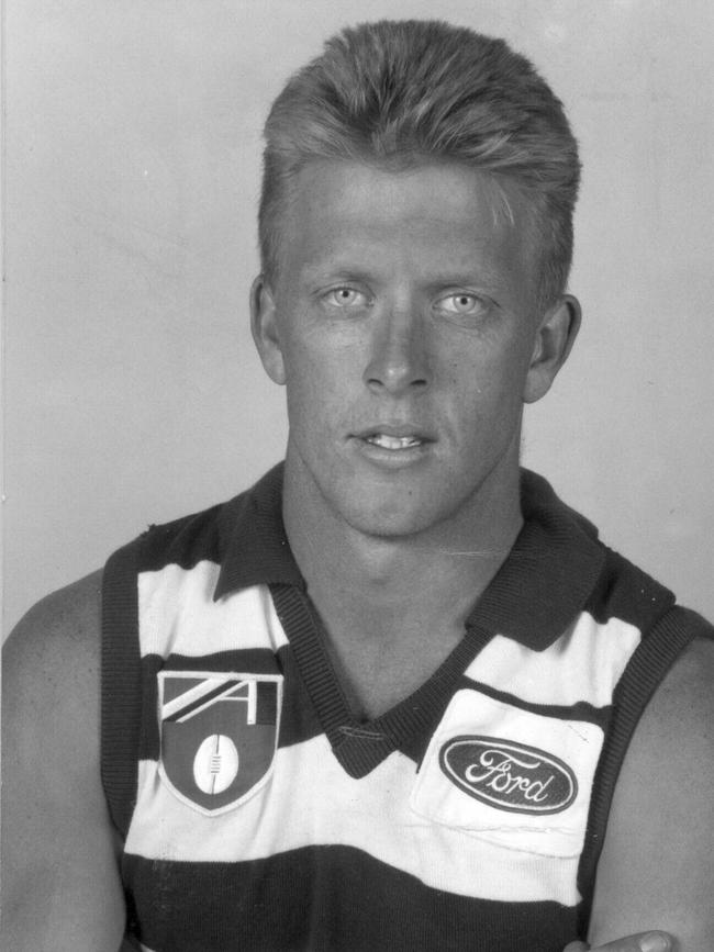 Steven Hocking in his days as a Geelong footballer.