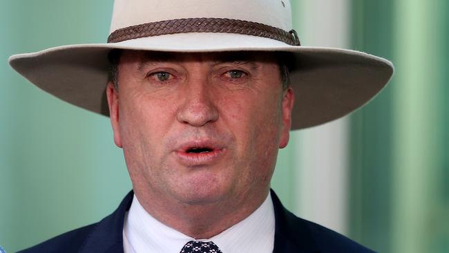 Voters believe Deputy PM Barnaby Joyce should resign, according to the latest Newspoll. Picture: Kym Smith.