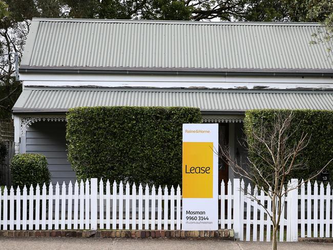 SYDNEY, AUSTRALIA - July 31, 2022: A general view of a house for lease in Mosman on Sydney's North Shore as house prices continue to drop due to rising inflation. Picture: Newscorp- Daily Telegraph / Gaye Gerard