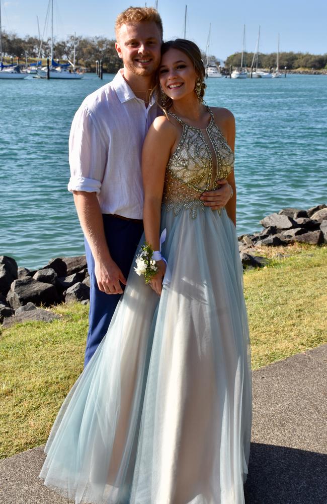 Suncoast Christian College students and parents gather at La Balsa Park for photos ahead of the formal at The Events Centre, Caloundra.