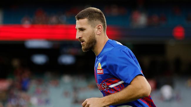 Marcus Bontempelli is in red-hot form for the Bulldogs. Picture: Dylan Burns/AFL Photos via Getty Images