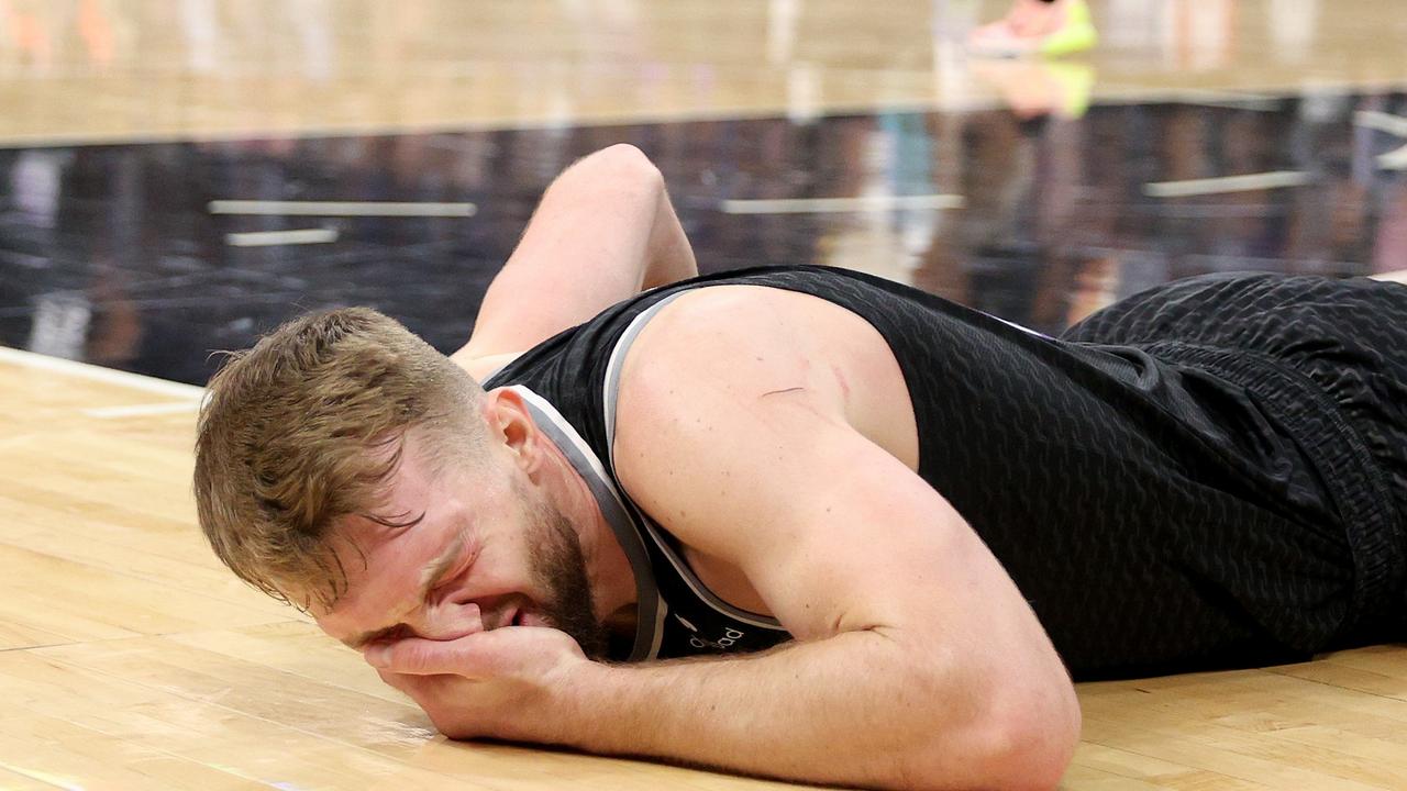 Psst, he stomped on your chest, not your face. Photo by Ezra Shaw/Getty Images