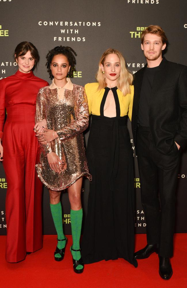 Alison Oliver, Sasha Lane, Jemima Kirke and Joe Alwyn star in Conversations With Friends, the unofficial follow-up to Normal People. Picture: Getty Images