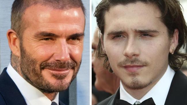 David Beckham and Brooklyn Beckham