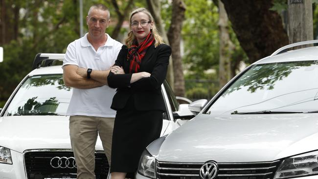Robyn Richardson and Alister Dalton are lead applicants in the ‘dieselgate’ class action against VW and Audi. Picture: Rohan Kelly