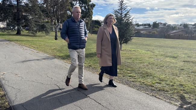 Premier Jeremy Rockliff and former federal Bass MP Bridget Archer