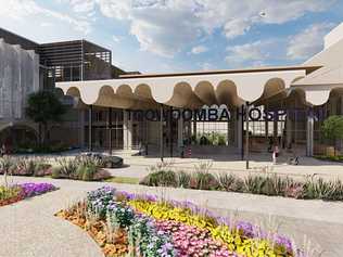 3D renderings of the propoed Toowoomba Hospital at the Baillie Henderson campus. Picture: Contributed