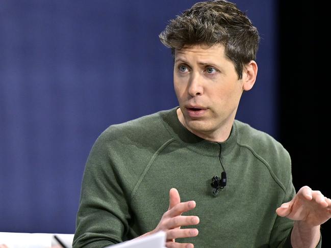 NEW YORK, NEW YORK - DECEMBER 04: Sam Altman speaks onstage during The New York Times Dealbook Summit 2024 at Jazz at Lincoln Center on December 04, 2024 in New York City.  (Photo by Eugene Gologursky/Getty Images for The New York Times)