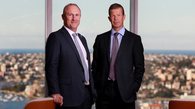 Crestone CEO Michael Chisholm and LGT chairman, Prince Max von und zu Liechtenstein. Picture: Jane Dempster/The Australian