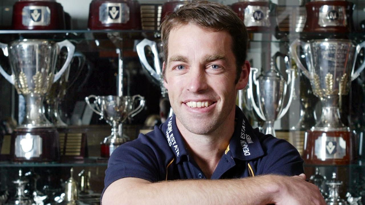 New Hawthorn coach Alastair Clarkson being announced in 2004. Picture: Michael Dodge