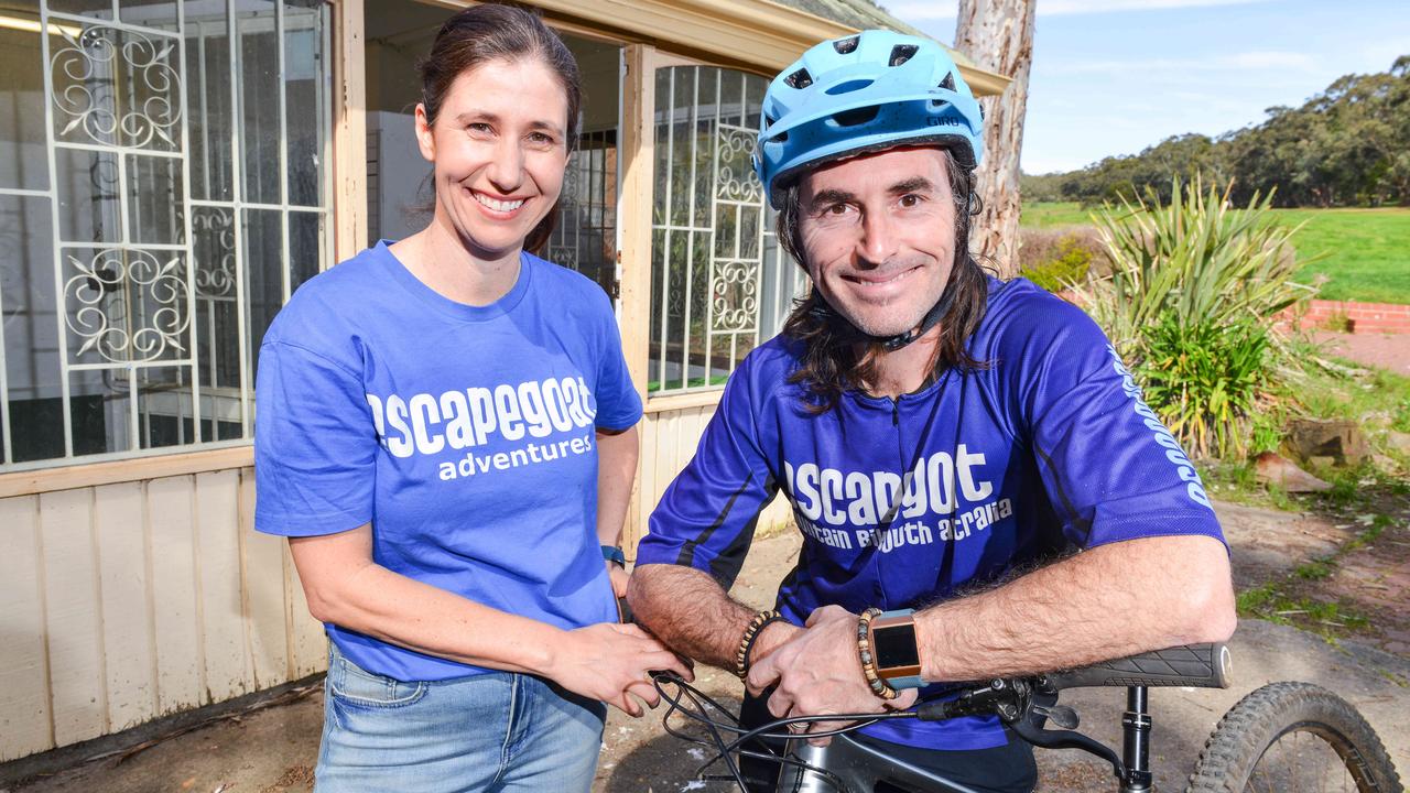 Ian and Deborah Fehler of Escapegoat Adventures, Belair. Picture: Brenton Edwards.