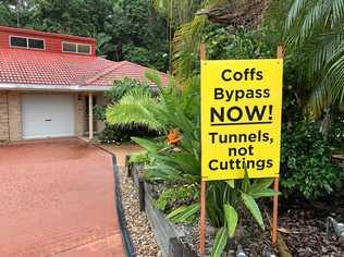 DON'T DELAY: The Coffs Bypass Action Group wants to see a new concept plan reflecting Mr Singh's commitment tunnels. Picture: Contributed