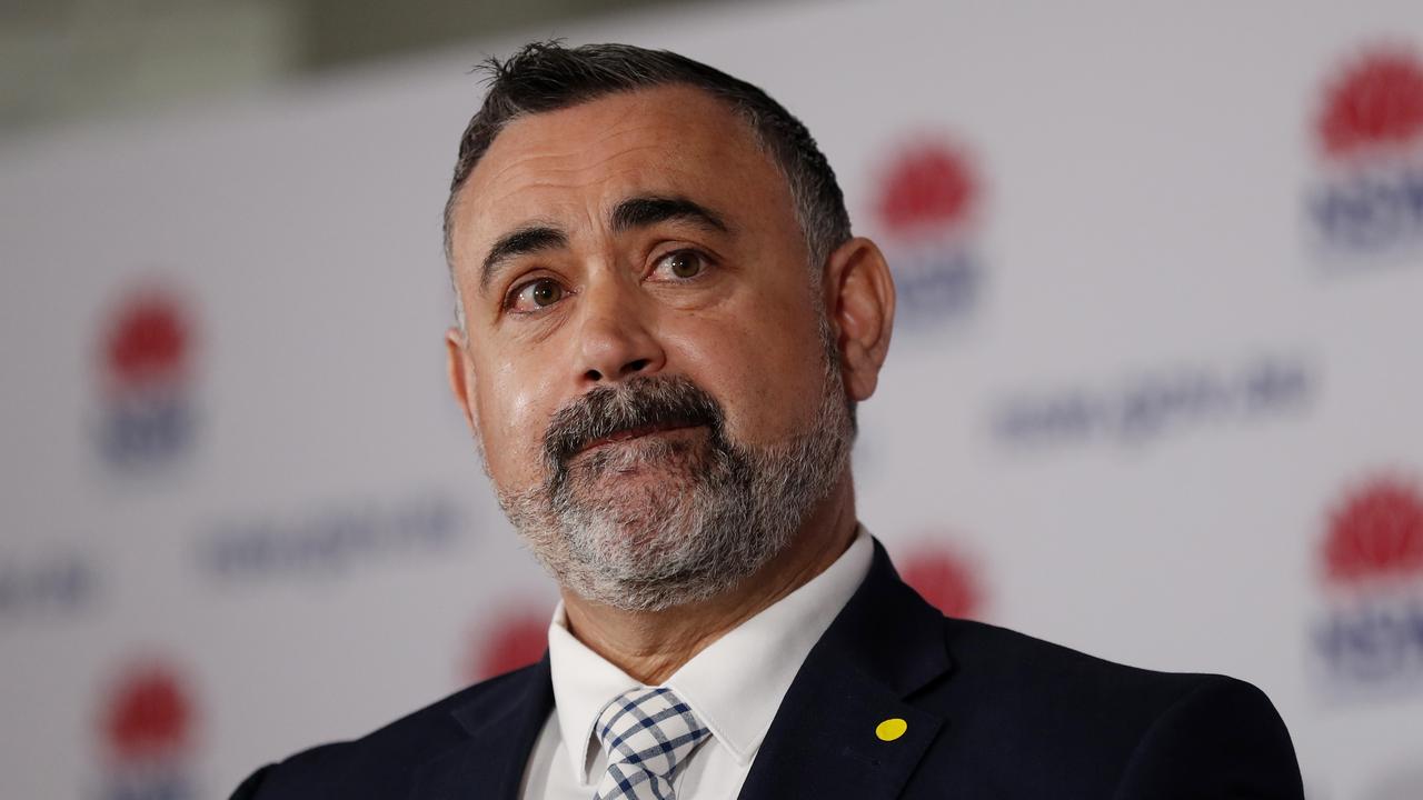 NSW Deputy Premier John Barilaro provides an update on Covid-19 at a press conference. Picture: NCA NewsWire/Nikki Short