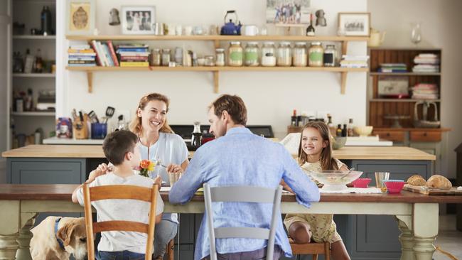 Family dinner table conversation. Picture: iStock