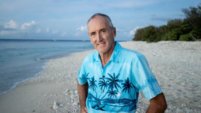 Lady Elliot Island custodian Peter Gash is not God, but can grow islands. Picture: Luke Marsden.