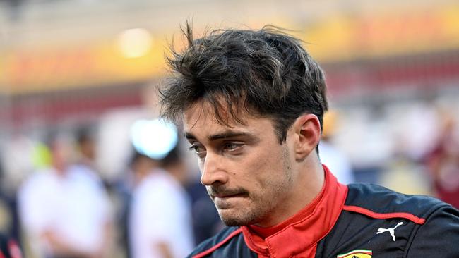 Charles Leclerc looks on after a disappointing Australian Grand Prix. Picture: AFP