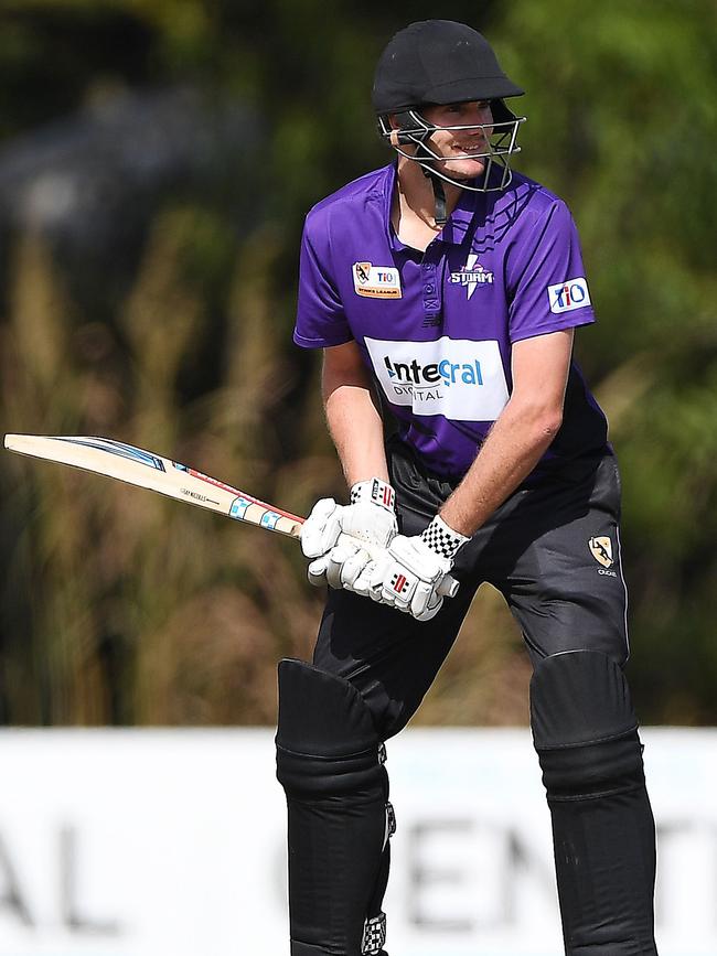 Southern Storm's Josh Kann in action against the City Cyclones. Picture: Felicity Elliott