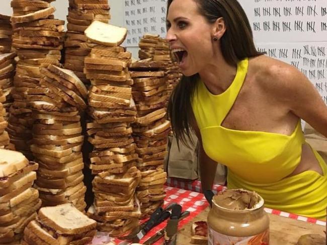 Minnie Driver, "With all the sandwiches Jimmy Kimmel's mom made. Thanks Mrs Kimmel!" Picture: Instagram