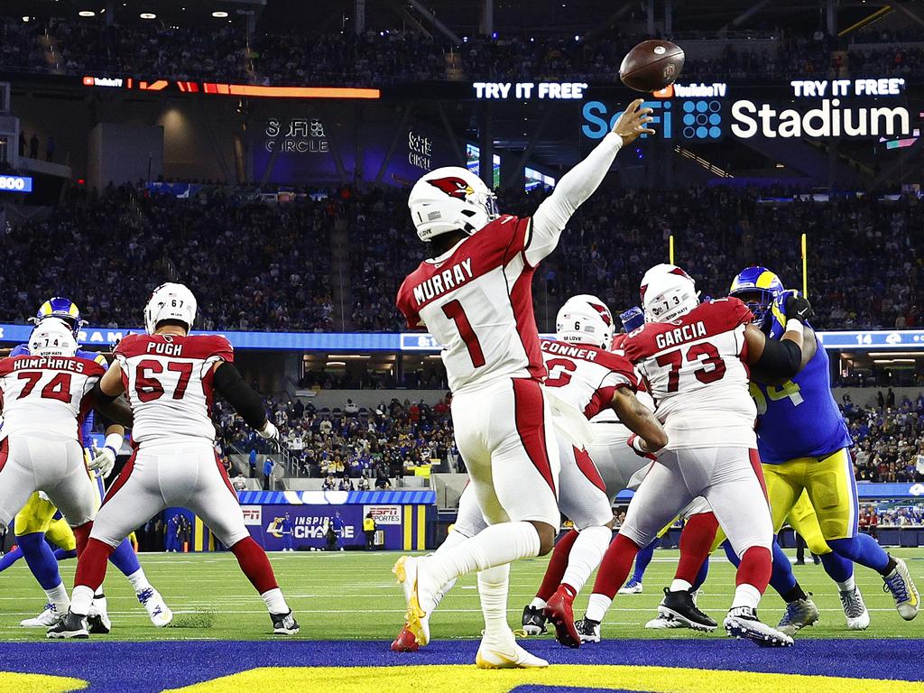 Kyler Murray colossal $230.5M (USD) contract came with the addendum that the star quarterback study his game play. Picture: Ronald Martinez/Getty Images