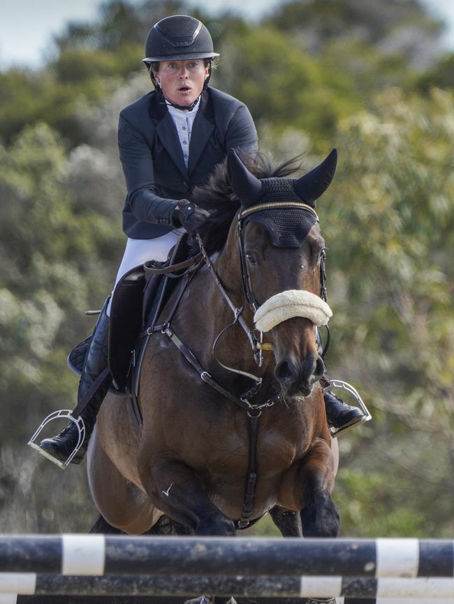 Emma Smith and her horse Df Balou Bird. Picture: Valeriu Campan