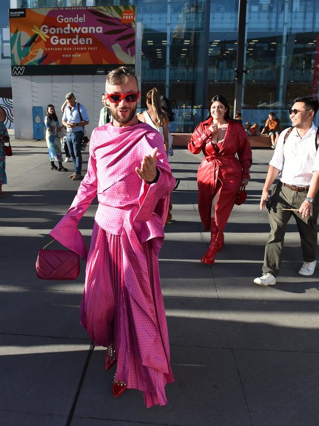 Jamie Azzopardi was a standout at last week’s Melbourne Fashion Festival. Picture: Josie Hayden