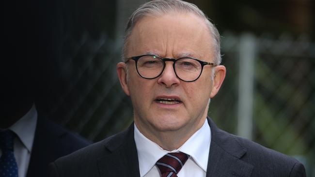 Prime Minister Anthony Albanese has been called out for his delayed response. Picture: NCA NewsWire / Gaye Gerard