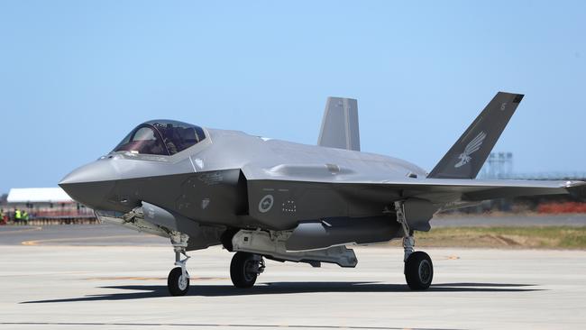 An F-35 at an RAAF air show last year. Pic: Tait Schmaal.