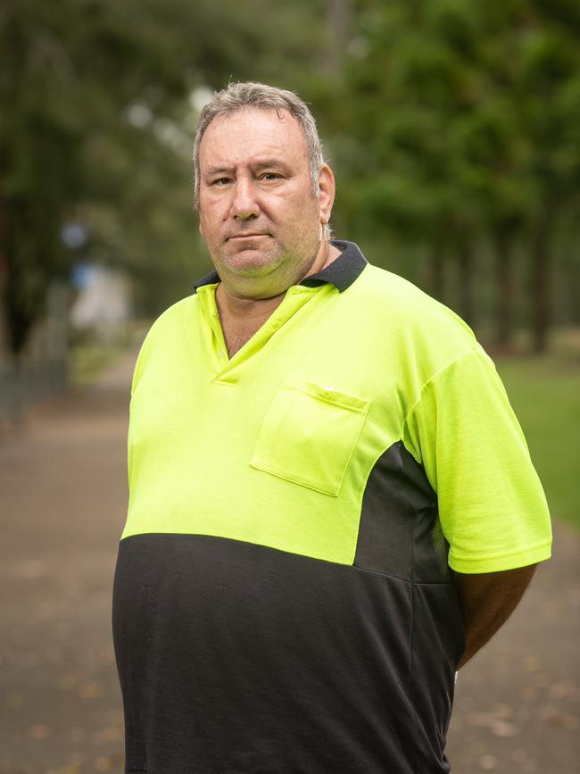 Southwest Sydney cleaner Ferdie Dorner says the growing workload is dangerous. Picture: Julian Andrews