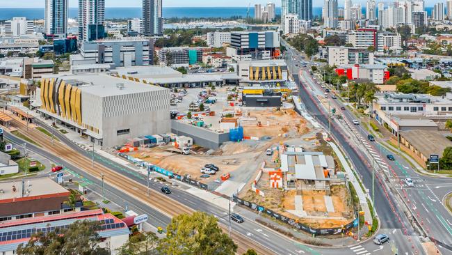 The vacant Queen Street Village sites fronting Queen and Nerang streets