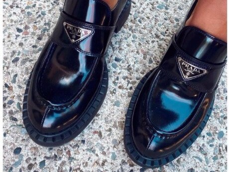 Prada’s checkout chick shoes.