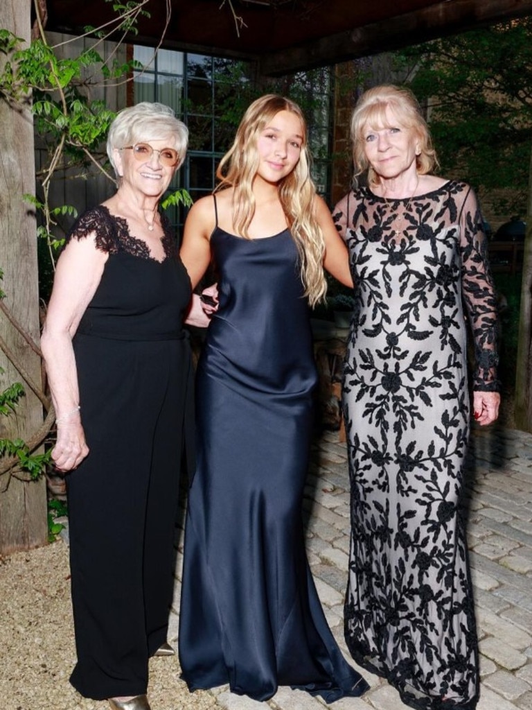 Harper with her grandparents. Photo: Instagram