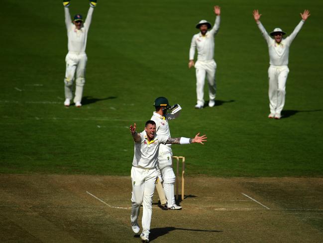 James Pattinson was near unplayable with his searing pace. Picture: Harry Trump/Getty Images