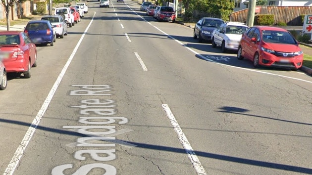 Police allege a 39-year-old was involved in a verbal altercation with a man on Sandgate Rd, Shortland before allegedly confronting him with a tomahawk. Google street view.