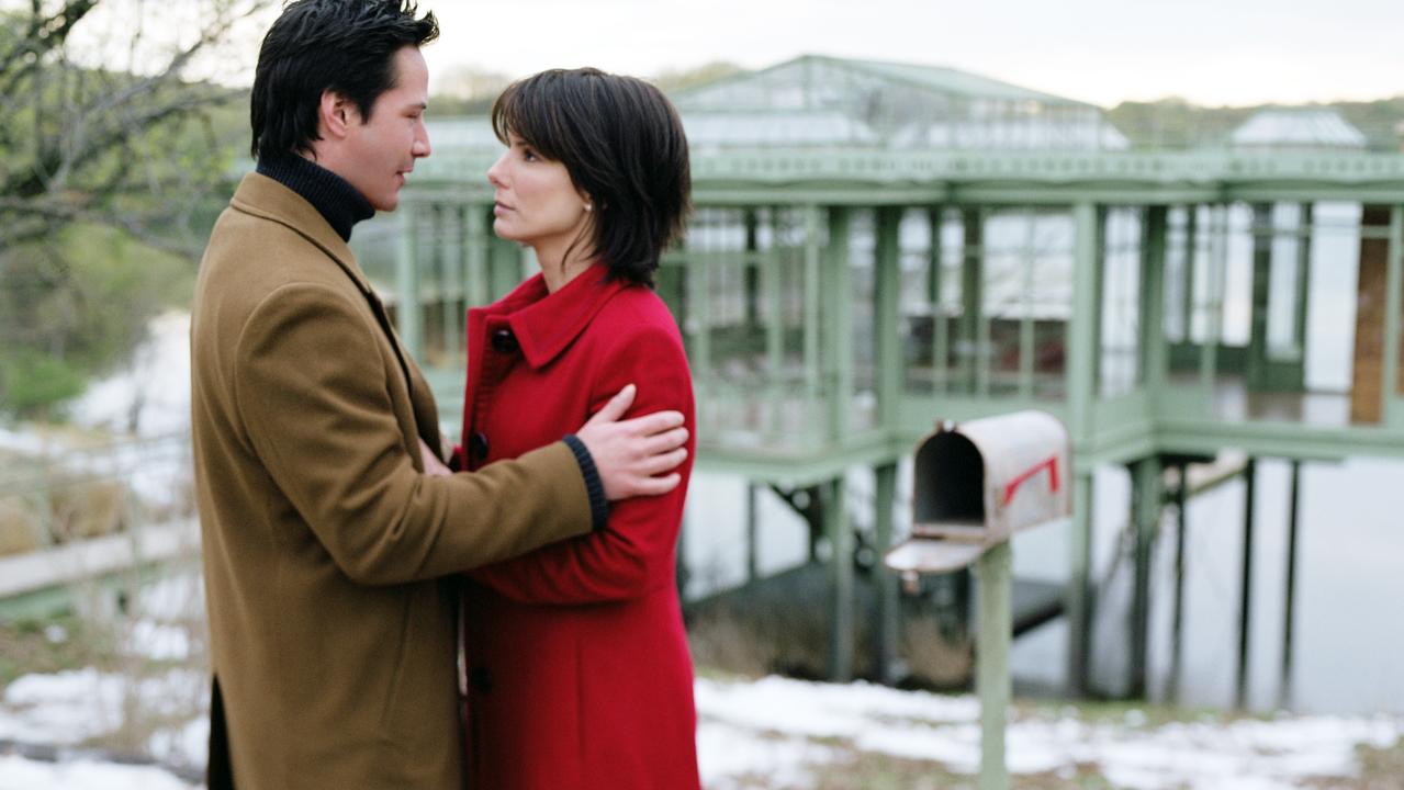 Keanu Reeves and Sandra Bullock in The Lake House. Picture: Advertiser Library