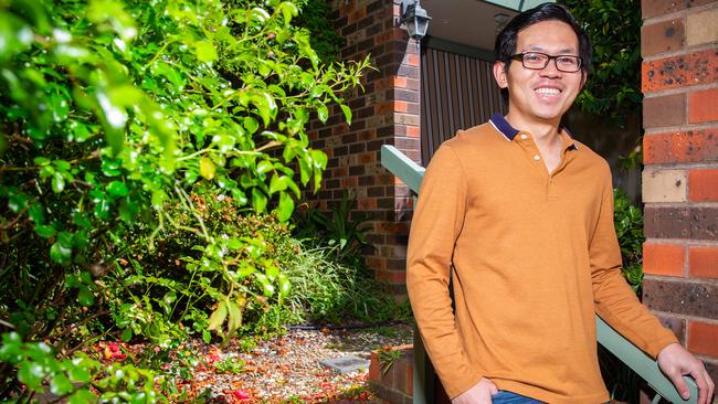 Mardy Chiah uses an offset account to repay his home loan faster. Picture: Sarah Matray