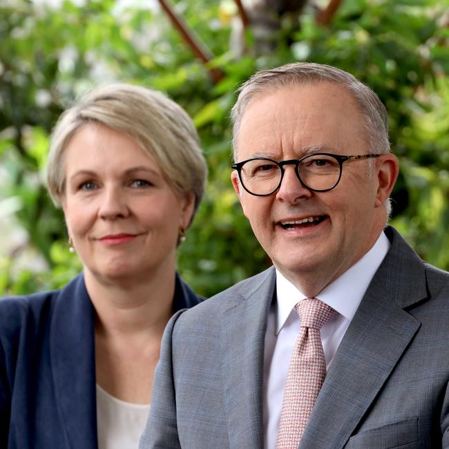 Prime Minister Anthony Albanese with the Minister for the Environment and Water, Tanya Plibersek. Picture: NCA NewsWire / Nicholas Eagar