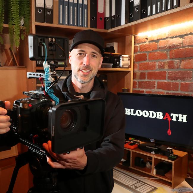 1990 Bloodbath grand final documentary maker Josh Moore. Picture: Yuri Kouzmin