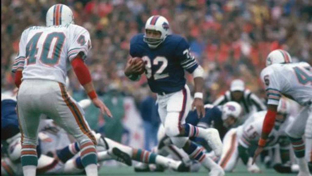 Simpson was a star for the Buffalo Bills in the 1970s. Picture: Supplied