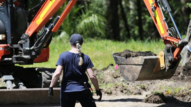 There have been two significant searches at a former scout camp at Nords Wharf for the remains of the missing girls. Picture: NCA NewsWire / Peter Lorimer.