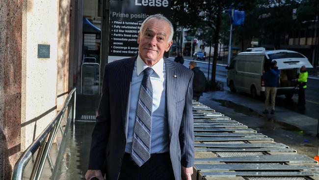 Former Crown director John Poynton arrives at the Perth Casino Royal Commission on Wednesday. Picture: Colin Murty /The Australian