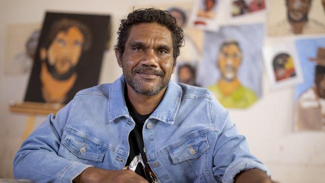 Artist Vincent Namatjira. Picture: Meg Hansen